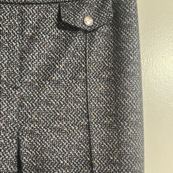 Wren Gray Wide Leg Pants with Textured Pattern - Picture 3 of 5